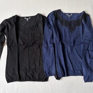 Guess Black and Navy Sweater Duo